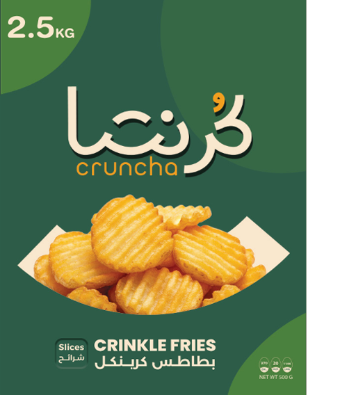 كرنشا بطاطس كرينكل شرائح
